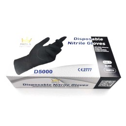 BRELA Pro Care S Rękawice nitrylowe czarne bezpudrowe D5000